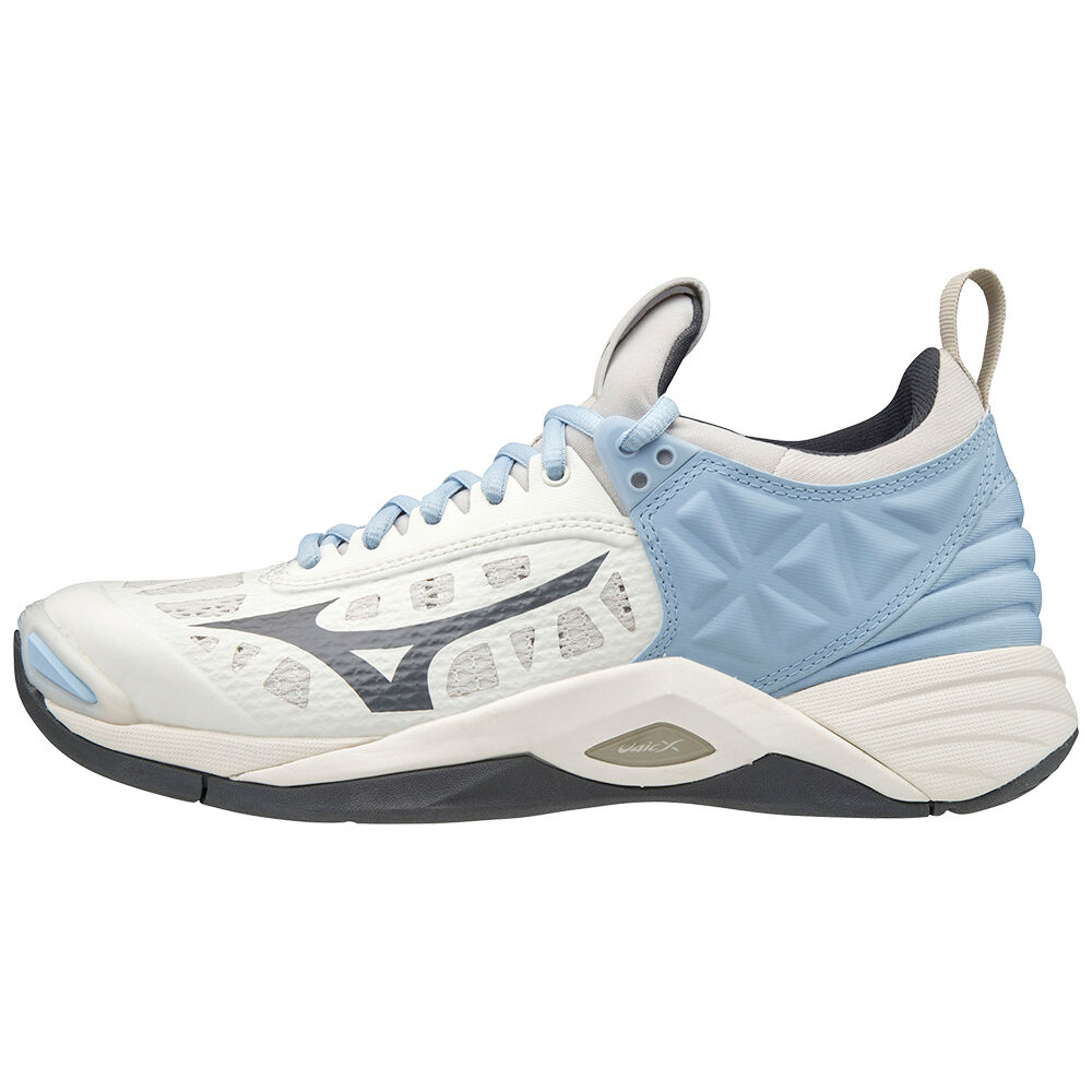 Mizuno Wave Momentum Röplabda Cipő Női Fehér / SötétSzürke | UZGN-05379