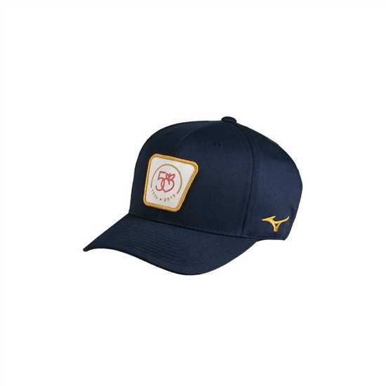 Mizuno 50th Anniversary Patch Hat Férfi Sötétkék | TZXO-38410