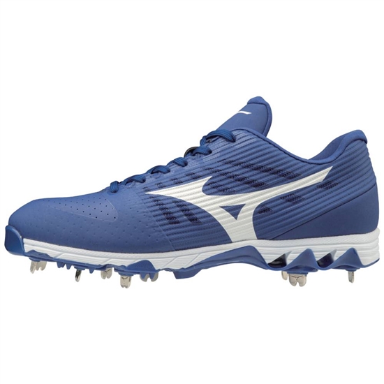 Mizuno 9-Spike Ambition Low Metal Baseball Cipő Férfi Királykék / Fehér | HSRZ-96734