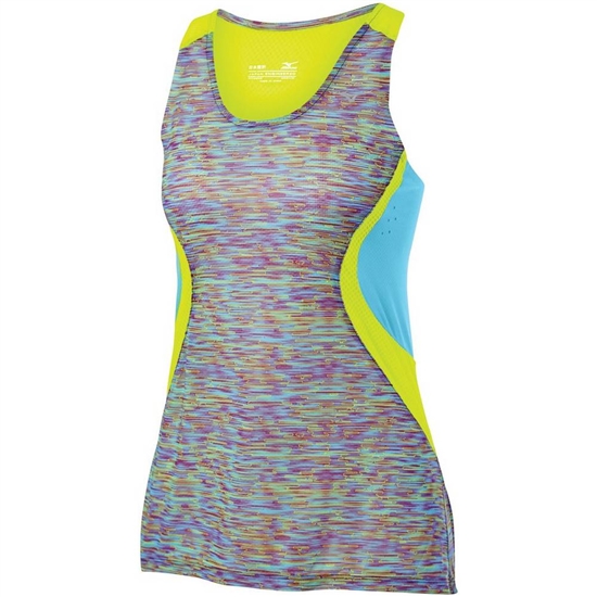 Mizuno Aero Running Tank Top Női Kék Türkiz | BDIV-09324