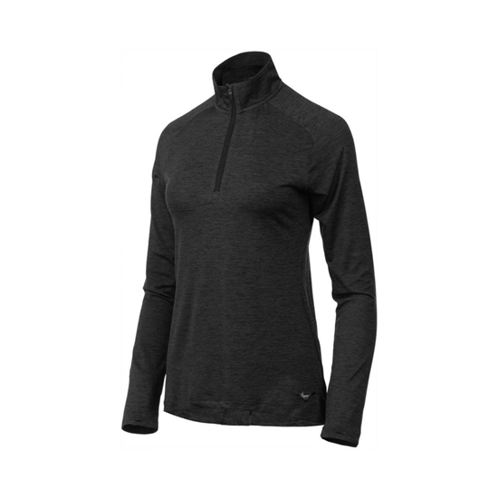 Mizuno Alpha Half Zip Tops Női Fekete | YTWH-54936