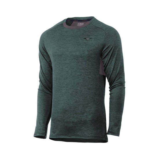 Mizuno Alpha Long Sleeve Tops Férfi Zöld | ORKL-72386