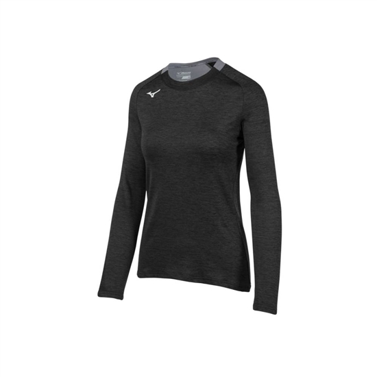 Mizuno Alpha Long Sleeve Tops Női Fekete | WCKO-76285