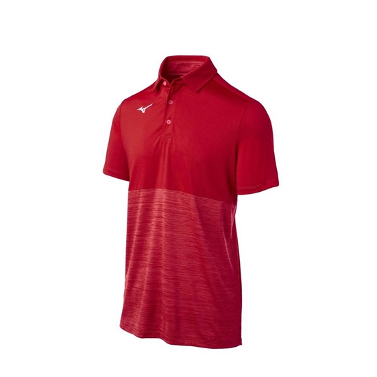 Mizuno Alpha Polo Férfi Piros | IGDM-62815