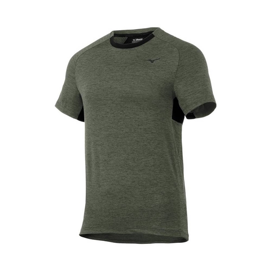 Mizuno Alpha Rövid Sleeve T shirts Férfi Zöld | CLRS-15642