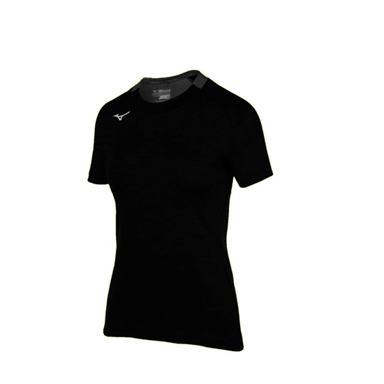 Mizuno Alpha Rövid Sleeve T shirts Női Fekete | OMSX-92437