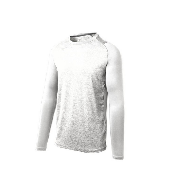 Mizuno Alpha Stretch Sleeve Tops Férfi Fehér | FMVO-86124