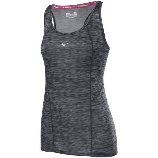 Mizuno Alpha Vent Running Tank Top Női Fekete | EAKS-40635