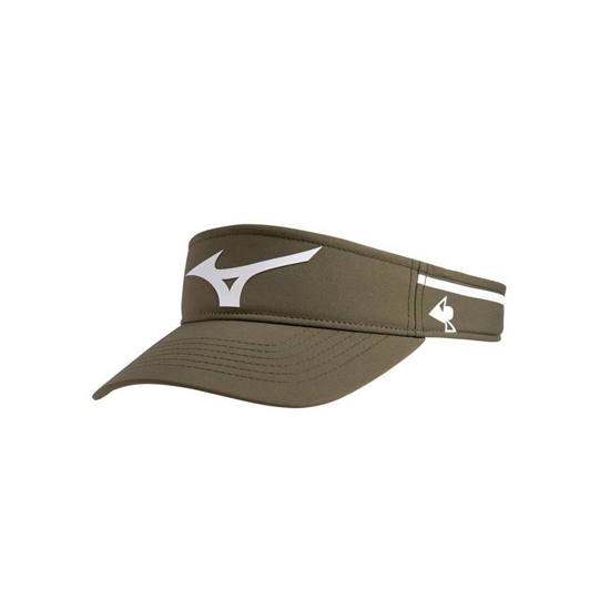 Mizuno April Ross Visor Női Olivazöld / Fehér | EKUD-68792