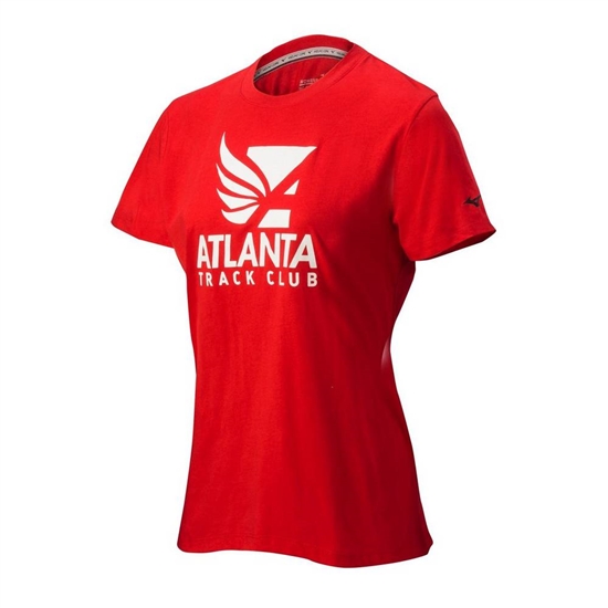 Mizuno Atlanta Track Club 50/50 Running T shirts Női Piros | LFDX-69234