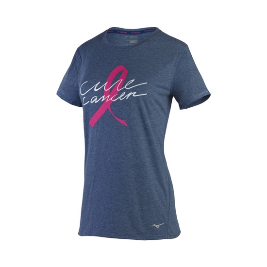 Mizuno BCRF CURE INSPIRE T shirts Női Kék | VPOQ-20735