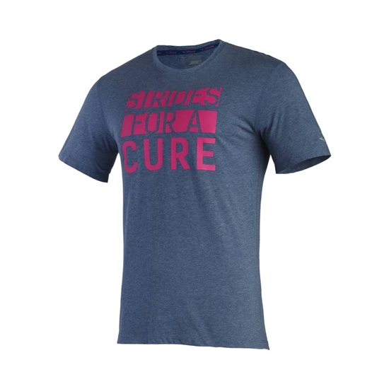 Mizuno BCRF STRIDES INSPIRE T shirts Férfi Kék | FBWC-72508