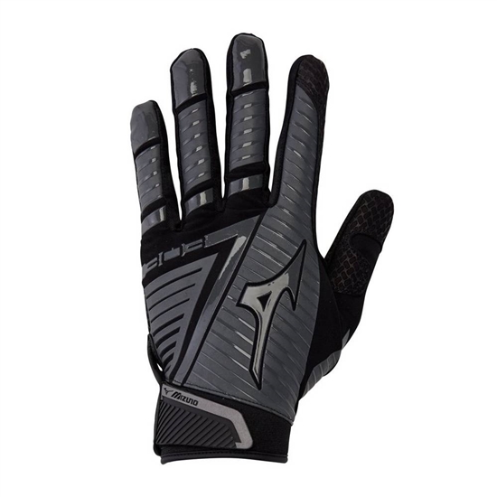 Mizuno B-130 Adult Baseball Batting Gloves Férfi Fekete / Szürke | RDJA-85734