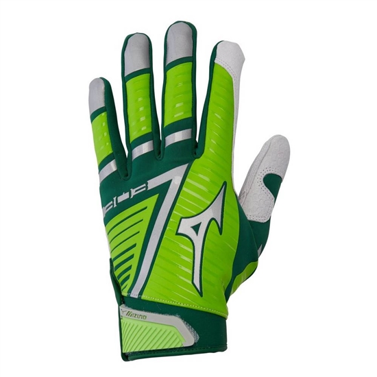 Mizuno B-130 Adult Baseball Batting Gloves Férfi Zöld / Világos Zöld | XBNJ-05984