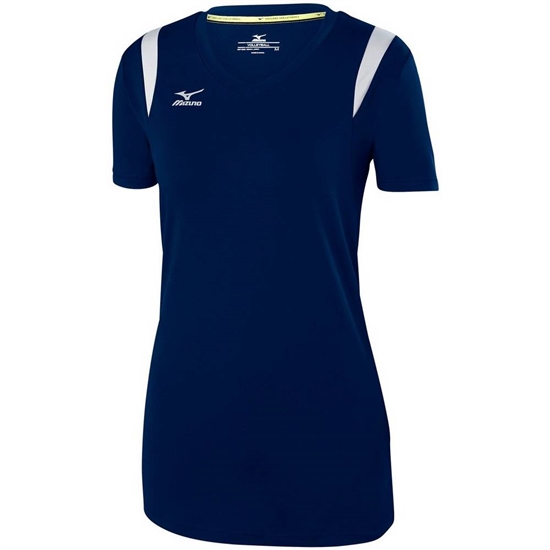 Mizuno Balboa 5.0 Long Sleeve Volleyball Jersey Női Sötétkék / Titán | INAB-12703