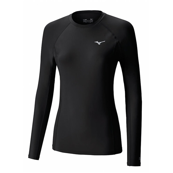 Mizuno Bio Gear LS Tops Női Fekete | EYJH-07365