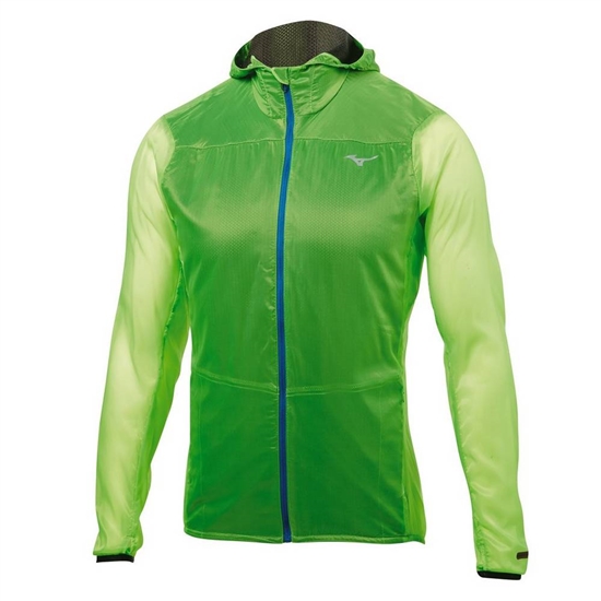 Mizuno Breath Thermo Hoody Kabát Férfi Zöld | SNVQ-52480