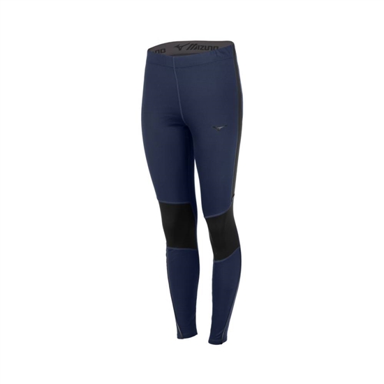 Mizuno Breath Thermo Tights Női Sötétkék / Fekete | TRUF-68019