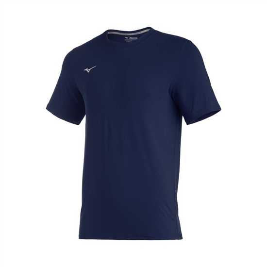 Mizuno Comp Diamond Rövid Sleeve Crew Baseball T shirts Férfi Sötétkék | MVDB-49831