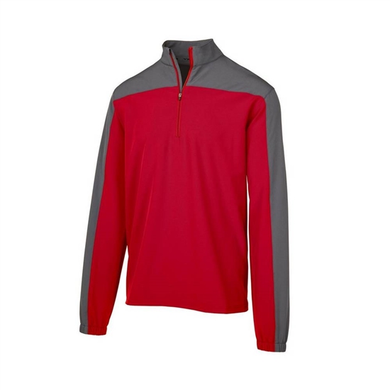 Mizuno Comp Long Sleeve Batting Kabát Férfi Piros | DGSI-71608