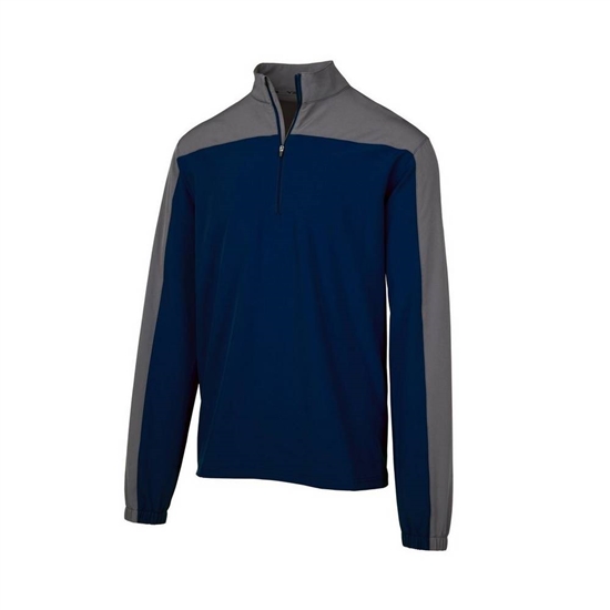 Mizuno Comp Long Sleeve Batting Kabát Férfi Sötétkék | RTUX-20534