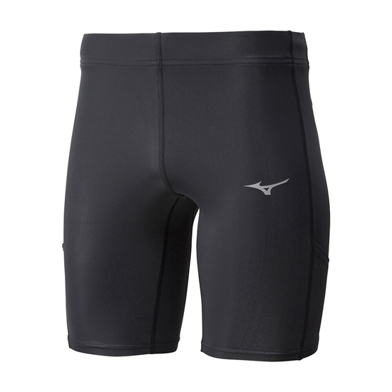 Mizuno Core Mid Running Tights Férfi Fekete | GLVA-41823