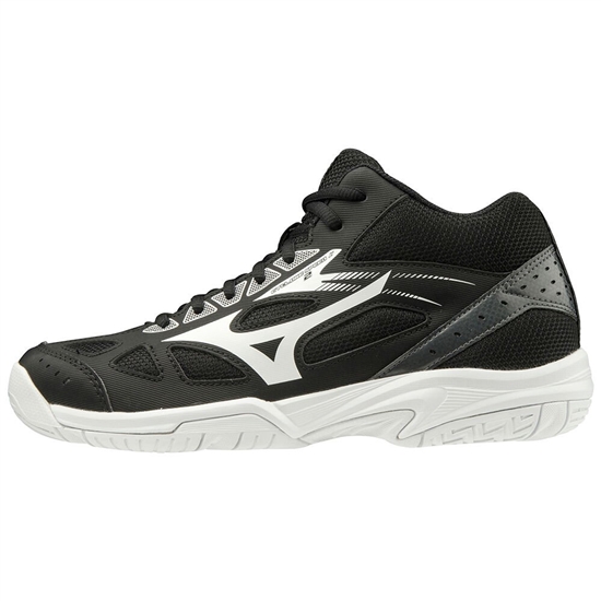 Mizuno Cyclone Speed 2 Mid Röplabda Cipő Női Fekete / Fehér / SötétSzürke | ZFDH-82579