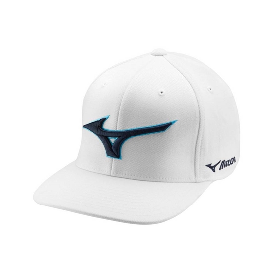 Mizuno Diamond Snapback Baseball Hat Férfi Fehér | PNRZ-74120