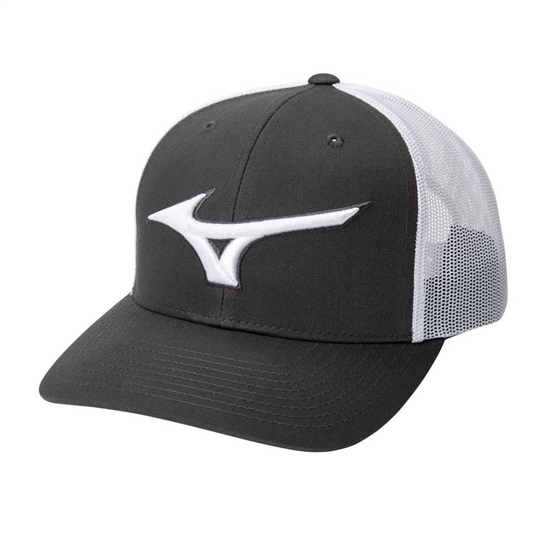 Mizuno Diamond Trucker Baseball Hat Férfi Szürke / Fehér | CKVO-83546