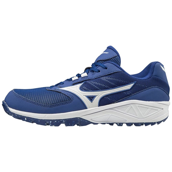 Mizuno Dominant All Surface Low Turf Baseball Cipő Férfi Királykék / Fehér | FITP-59316