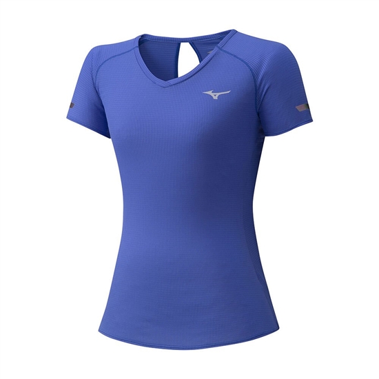 Mizuno DryAeroflow Running T shirts Női Kék | PTOX-41265