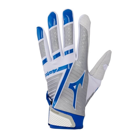 Mizuno F-257 Softball Batting Gloves Női Fehér / Királykék | FVMG-16728