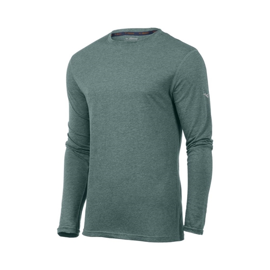 Mizuno Inspire Long Sleeve Tops Férfi Zöld | BIDO-80932