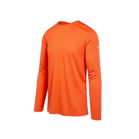 Mizuno Long Sleeve T shirts Férfi NarancsSárga | OSGR-23746