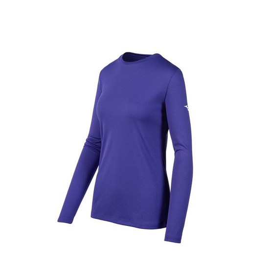 Mizuno Long Sleeve T shirts Női Lila | XWJI-10426