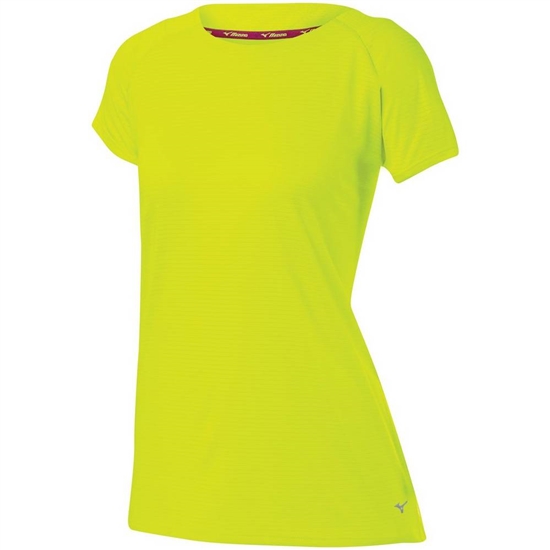 Mizuno Lyra T shirts Női Sárga | UEJS-35194