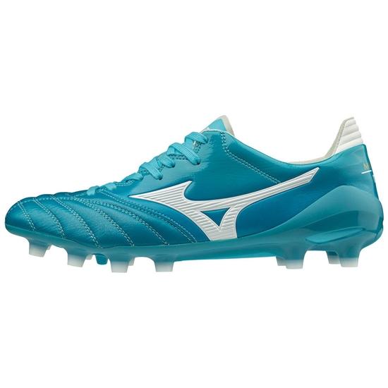 Mizuno MORELIA NEO II JAPAN Focicipő Férfi Kék Türkiz / Fehér | ZHWX-76159