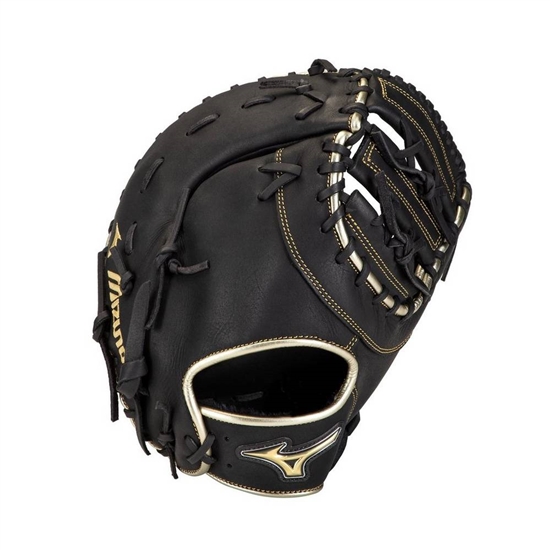 Mizuno MVP Prime SE Baseball First Base Catchers Mitt 12.5" Catchers Mitt Női Fekete / Arany | GYHA