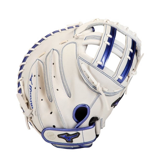 Mizuno MVP Prime SE Fastpitch Softball Catchers Mitt 34" Catchers Mitt Női Fehér / Királykék | MWQE