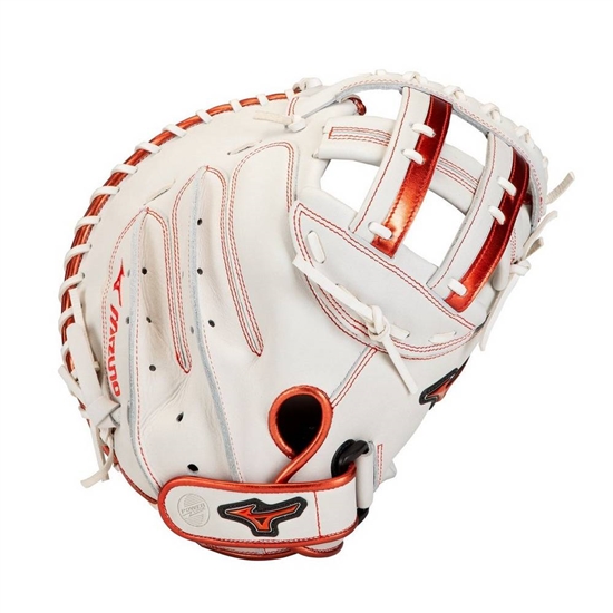 Mizuno MVP Prime SE Fastpitch Softball Catchers Mitt 34" Catchers Mitt Női Fehér / Piros | QEJG-295