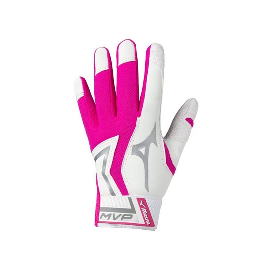 Mizuno MVP Tee Ball Batting Gloves Férfi Rózsaszín | SWKC-80423