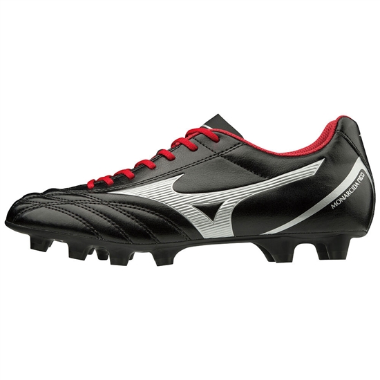 Mizuno Monarcida Neo Select Focicipő Férfi Fekete / Titán / Piros | EGZP-46753