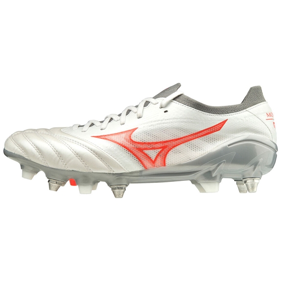 Mizuno Morelia Neo 3 beta Elite Mix Focicipő Női Fehér / Korall | YOJD-64971