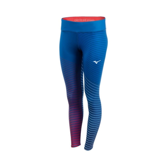 Mizuno Patriotic Tights Női Sötétkék | ALQU-15678