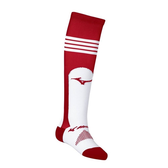 Mizuno Performance OTC Stirrup Baseball Zokni Férfi Piros | TEXS-54189