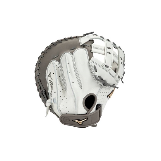 Mizuno Prime Elite Fastpitch Softball 34" Catchers Mitt Női Fehér / Szürke | QCTR-02679