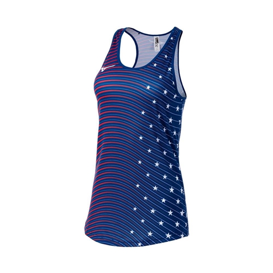 Mizuno Printable Tank Top Női Sötétkék | IFXQ-29738