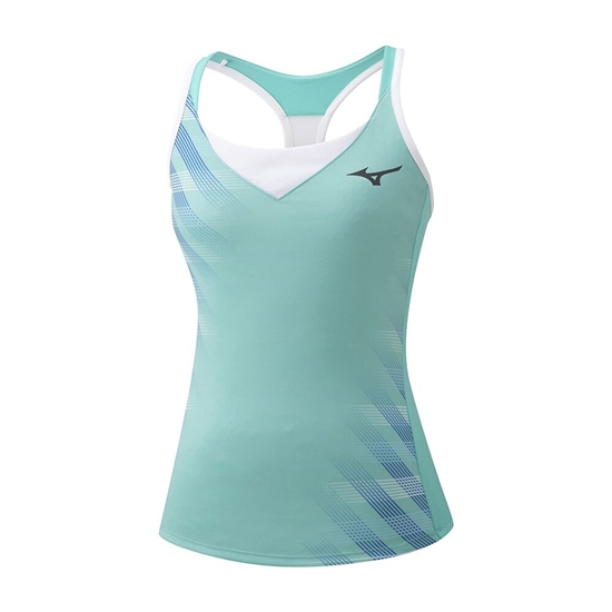 Mizuno Printed Tank Top Női Türkiz | QPDX-64209