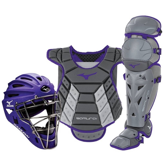 Mizuno Samurai Boxed Set 13-14" Catchers Gear Női Szürke / Lila | ORML-18704