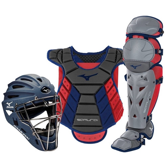 Mizuno Samurai Boxed Set 13-14" Catchers Gear Női Sötétkék / Piros | UFOM-73240